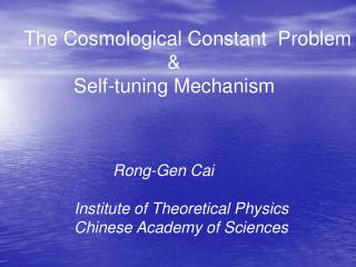 The Cosmological Constant Problem &amp; Self-tuning Mechanism