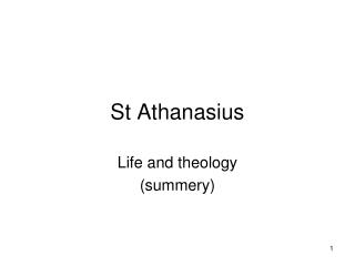 St Athanasius