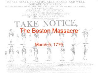 The Boston Massacre