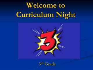 Welcome to Curriculum Night