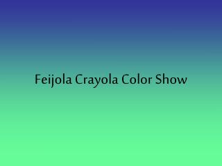 Feijola Crayola Color Show