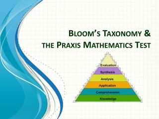 Bloom’s Taxonomy &amp; the Praxis Mathematics Test