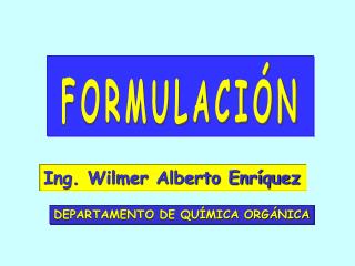 Ing. Wilmer Alberto Enríquez