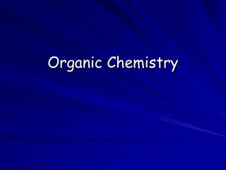 Organic Chemistry