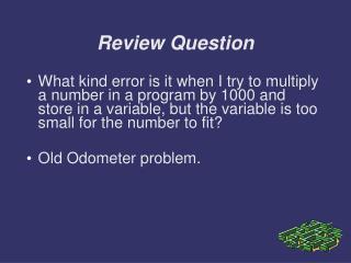 Review Question
