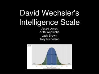David Wechsler's Intelligence Scale Jesse Jones Arith Wijesinha Jack Brown Troy Nicholson