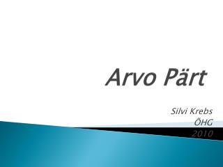 Arvo Pärt