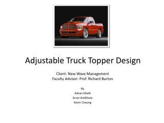 Adjustable Truck Topper Design