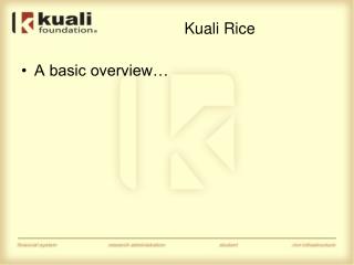 Kuali Rice