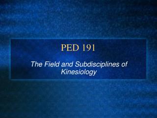 PED 191