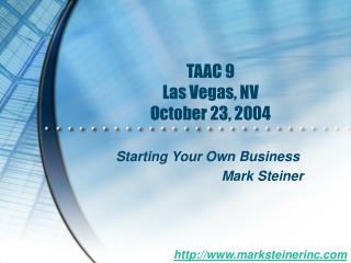 TAAC 9 Las Vegas, NV October 23, 2004