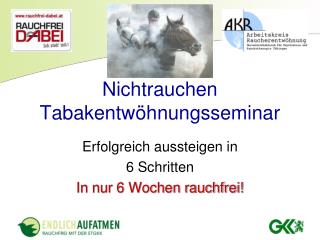 Nichtrauchen Tabakentwöhnungsseminar