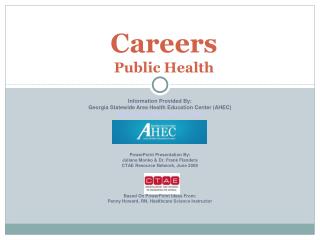 Careers Public Health