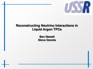 Reconstructing Neutrino Interactions in Liquid Argon TPCs Ben Newell Steve Dennis