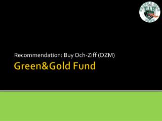 Green&amp;Gold Fund