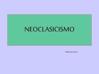 NEOCLASICISMO