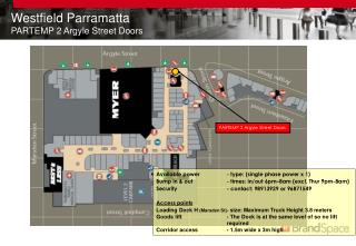 Westfield Parramatta PARTEMP 2 Argyle Street Doors