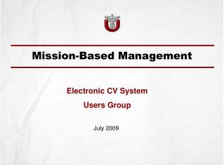 Mission-Based Management