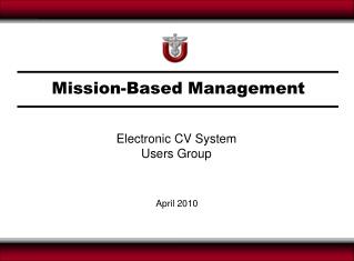 Mission-Based Management