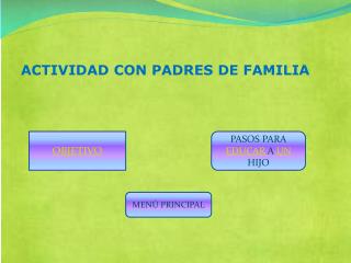 ACTIVIDAD CON PADRES DE FAMILIA