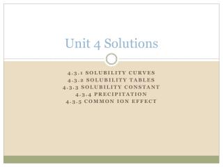 Unit 4 Solutions