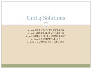 Unit 4 Solutions