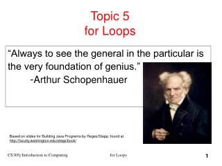 Topic 5 for Loops