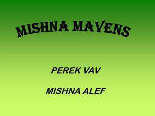 Mishna Mavens