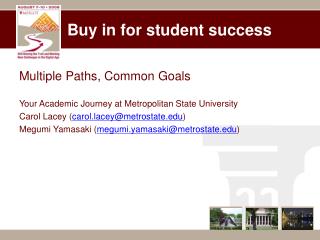 Buy in for student success