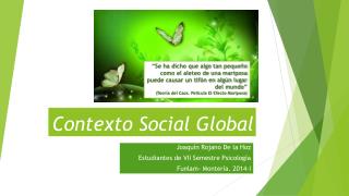 Contexto Social Global