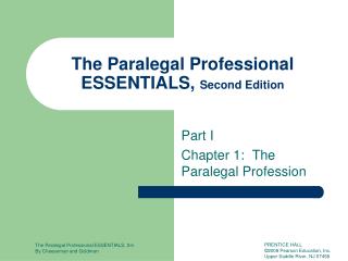 The Paralegal Professional ESSENTIALS, Second Edition