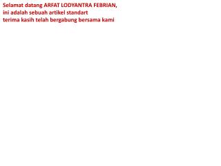 web_Selamat_Datang_ARFAT_LODYANTRA_FEBRIAN