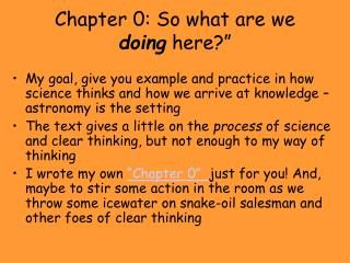 Chapter 0: So what are we doing here?”