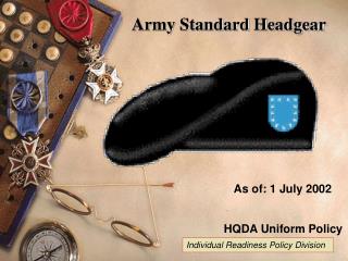 Army Standard Headgear