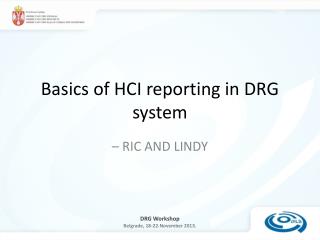 Basics of HCI reporting in DRG system