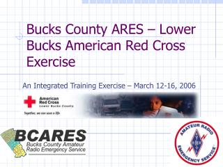 Bucks County ARES – Lower Bucks American Red Cross Exercise