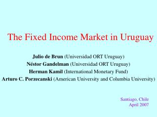 The Fixed Income Market in Uruguay