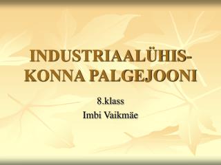 INDUSTRIAALÜHIS- KONNA PALGEJOONI