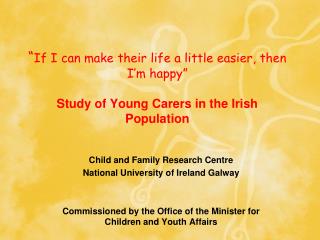 Child and Family Research Centre National University of Ireland Galway