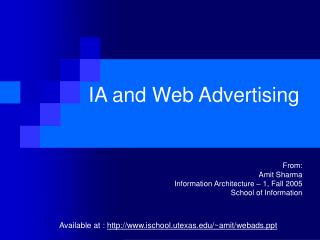IA and Web Advertising