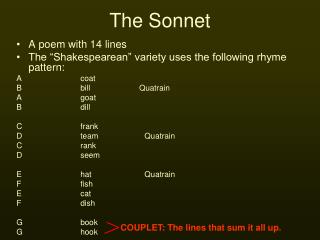 The Sonnet