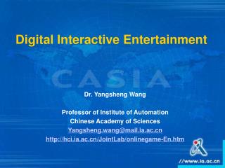 Digital Interactive Entertainment