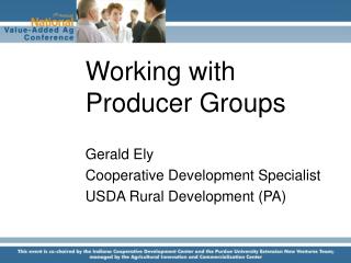 Working with Producer Groups