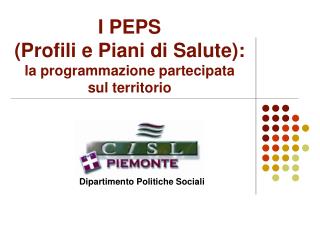 I PEPS (Profili e Piani di Salute): la programmazione partecipata sul territorio