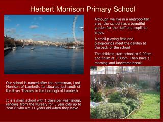 Herbert Morrison Primary School