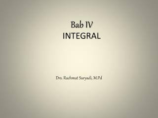 Bab IV INTEGRAL