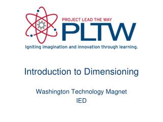 Introduction to Dimensioning