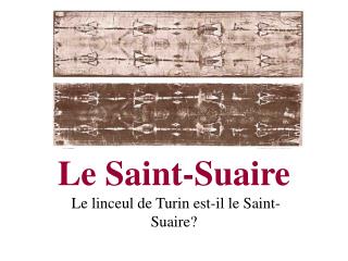 Le Saint-Suaire