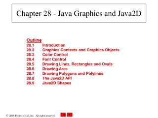 Chapter 28 - Java Graphics and Java2D