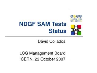 NDGF SAM Tests Status